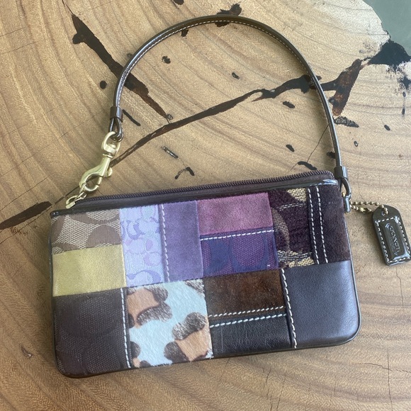 Coach Multi-Color and Fabric Wristlet - Picture 3 of 3